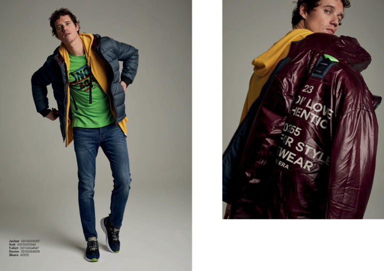 Gaudi Jeans menswear Fall/Winter 2021, look 34 – Leonardo Del Paggio, menswear designer