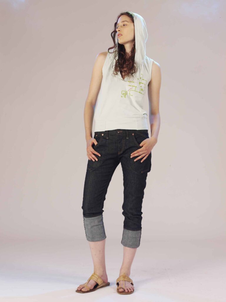 About Blu Men and Women Spring / Summer 2008 lookbook, look 2 of 49 — denim, jersey and casualwear menswear and womenswear designed by Leonardo Del Paggio